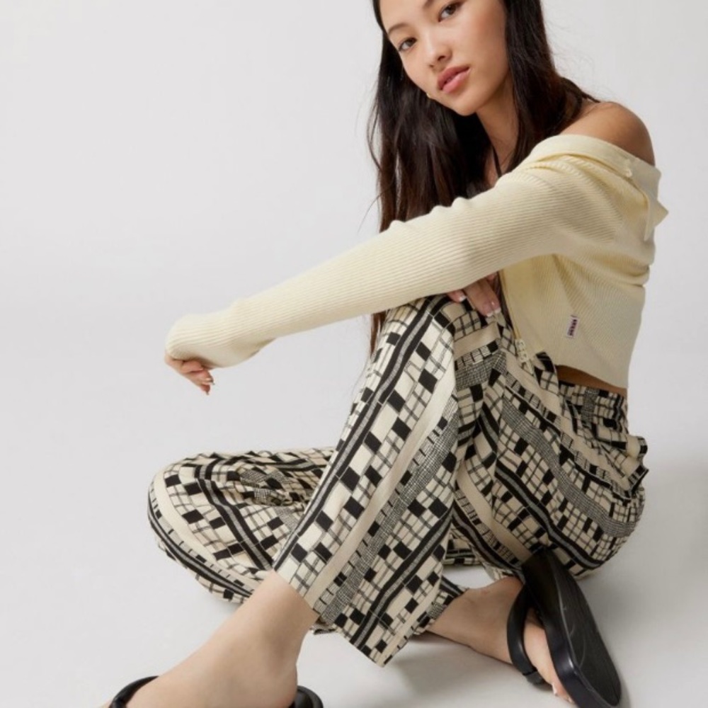 Urban Outfitters Carmen Wide-Leg Trouser Pant
